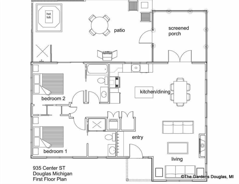 Floor plan of Daisy Cottage