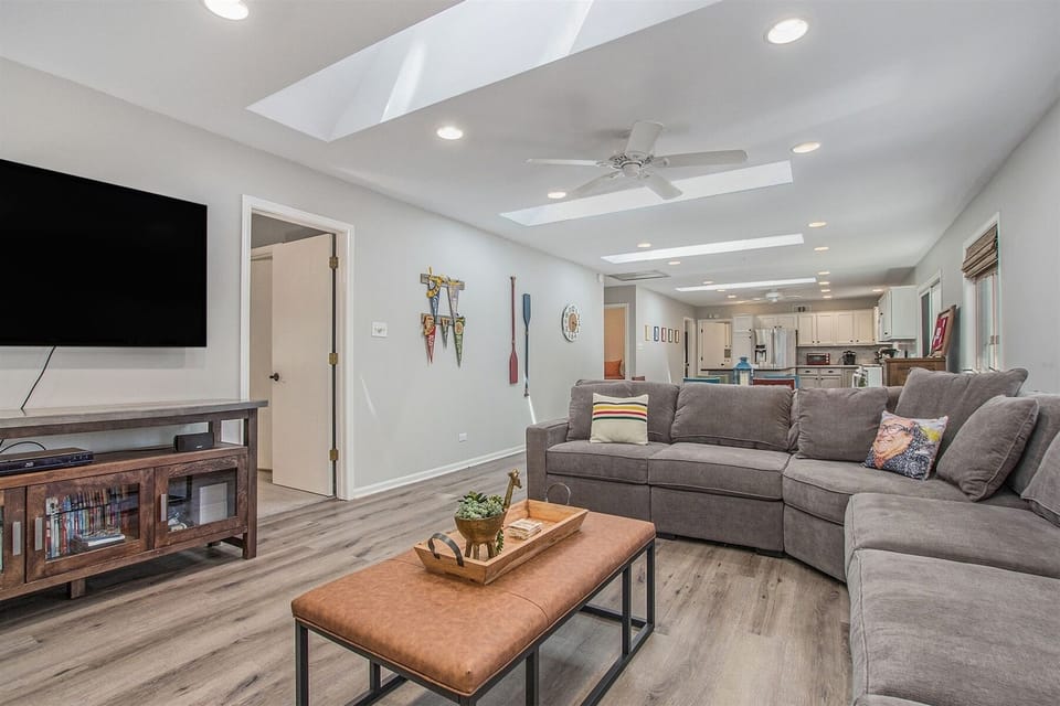 The open floor plan is great for being together while still having your own space