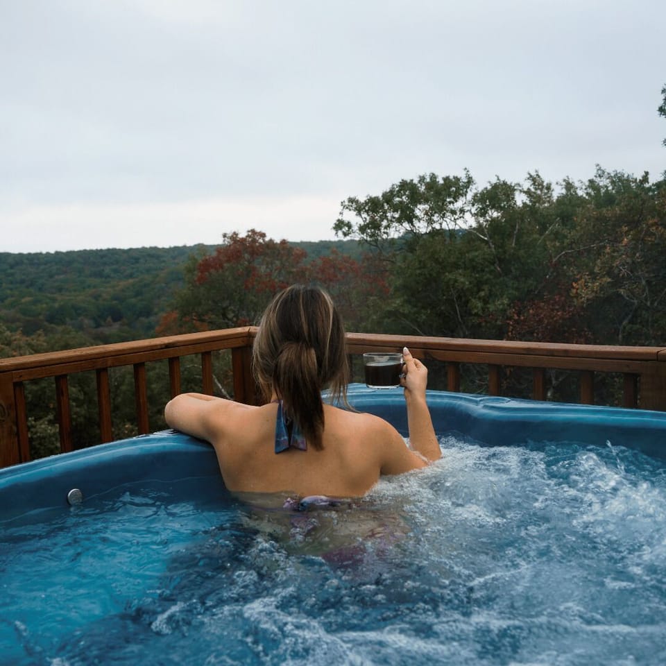 Hot tub with a view
