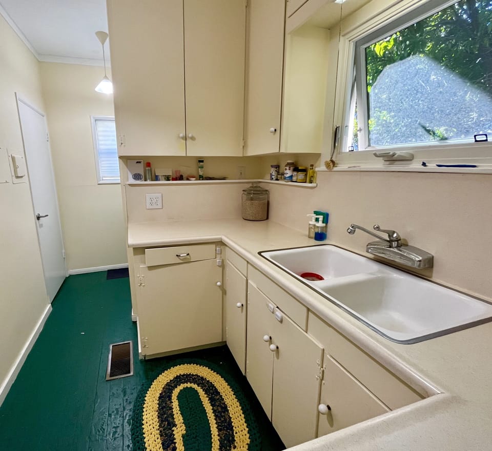 Kitchen comes stocked with everything you'd expect. 