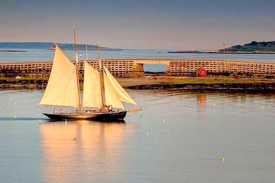 Walk down to Garrison Cove and join Bethany and Perry on a sail around the islands aboard the Schooner Alert! We love the Sunset Cruise!
