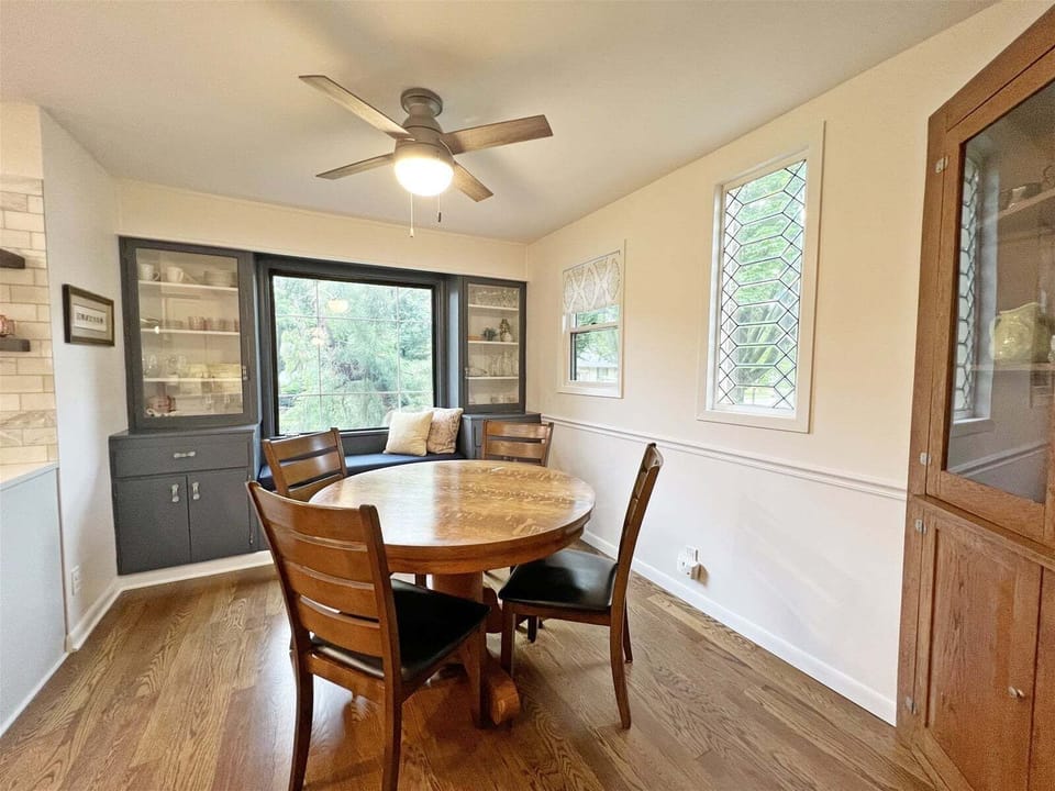 Dining nook in the kitchen