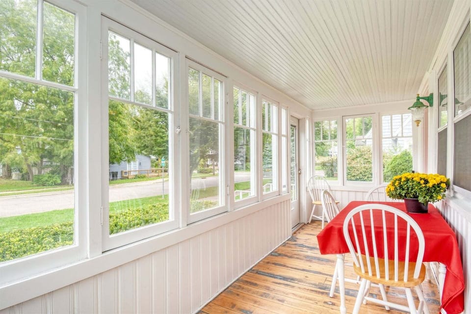 Front enclosed porch overlooking Butler Street