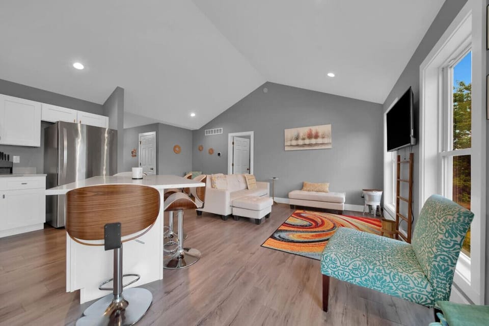 Open floor plan living room to enjoy time with friends and family!