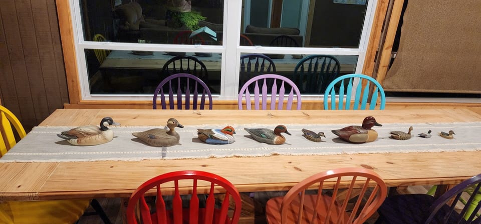 dining table sits 8