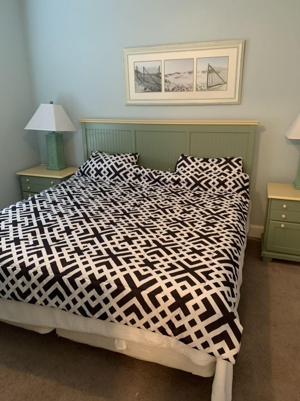 Queen Bed in Guest Bedroom