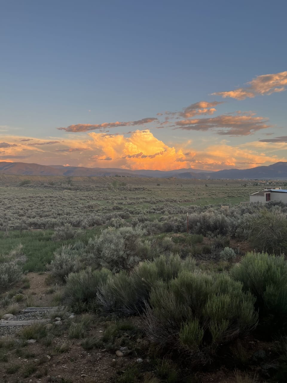 View from backyard, many acres of sagebrush to explore and walk through