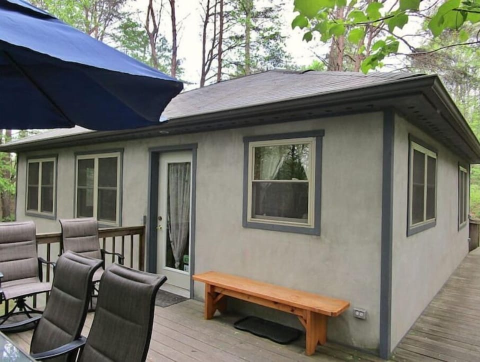 Cabin entrance off the deck