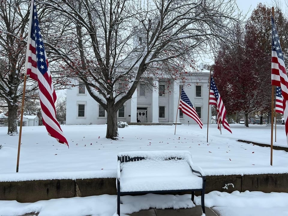 Old State Capitol across the street. 