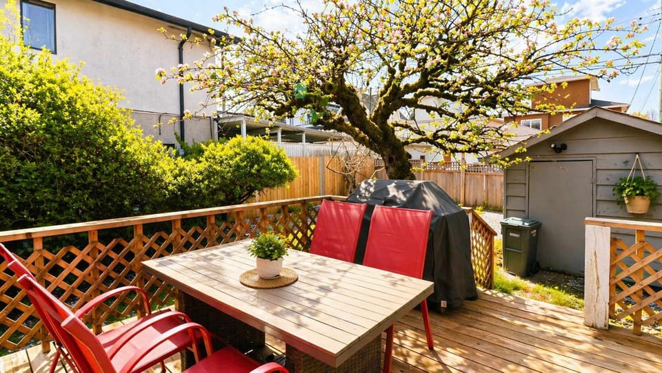 Charming patio space designed for comfort and enjoying the outdoors.