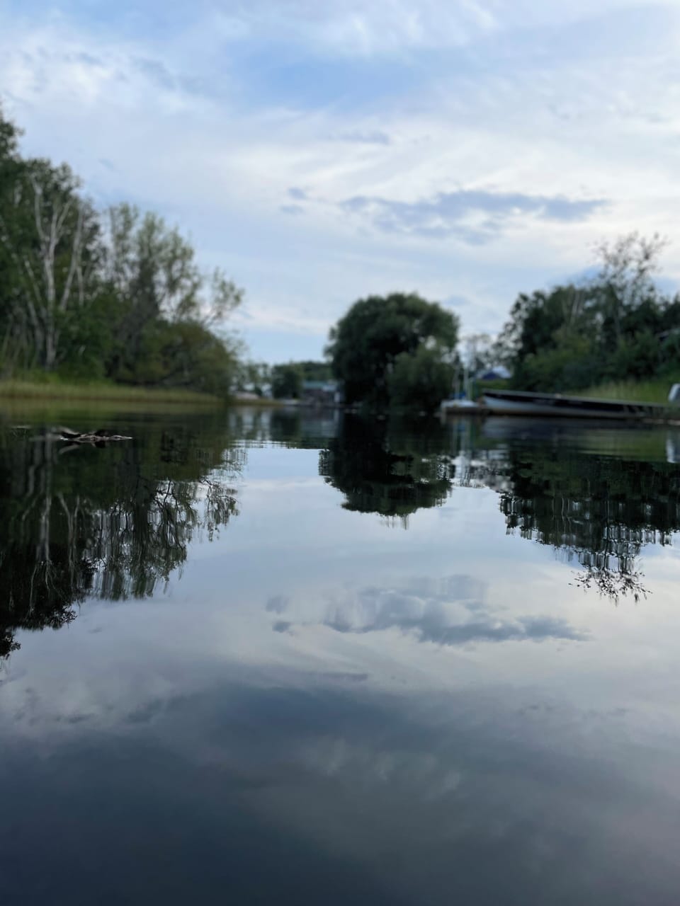 View from the dock lying down