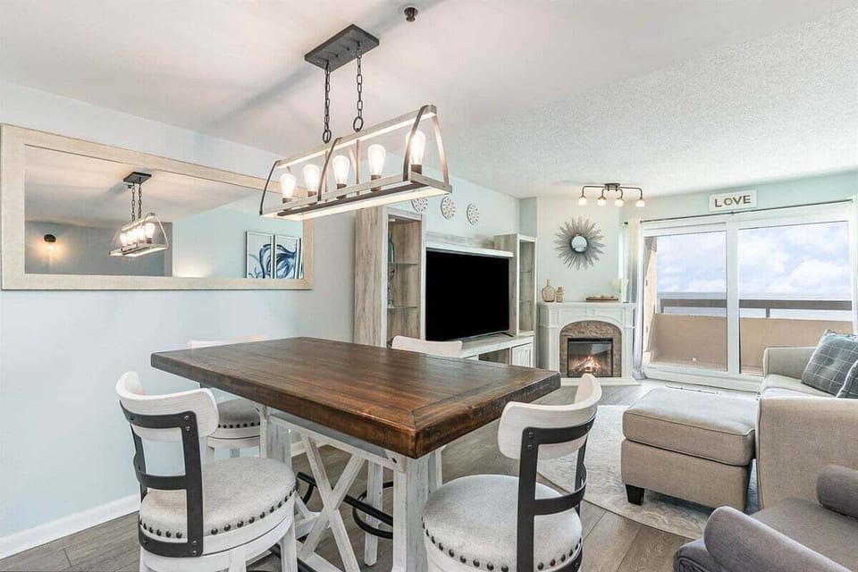 The dining table sits at the heart of the space for easy meals and conversation.