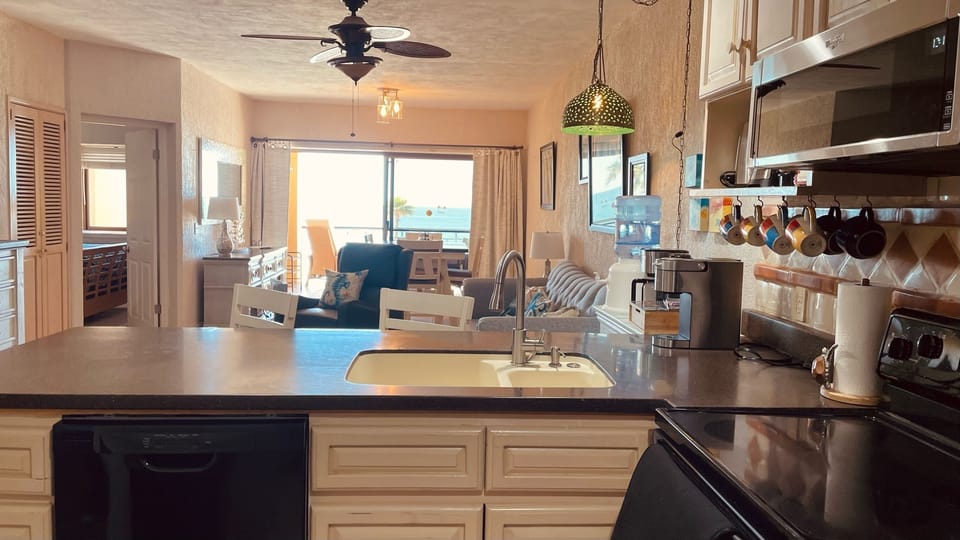 View from your kitchen of the living area