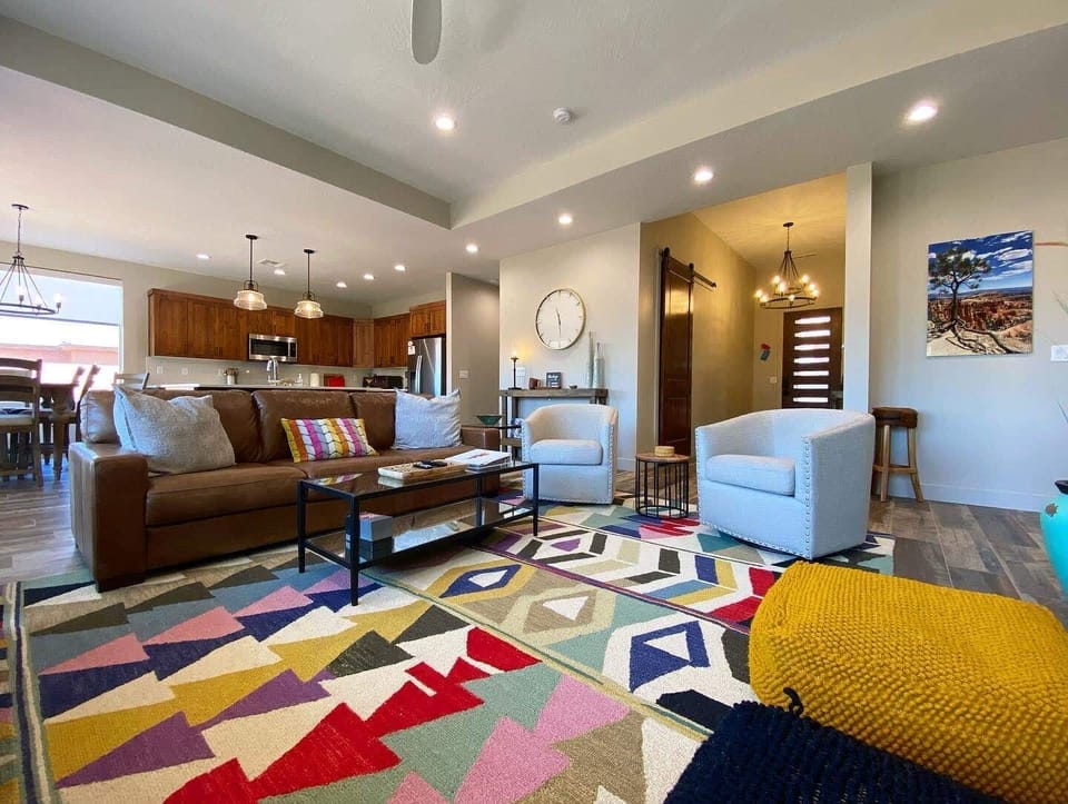 Cheerful and inviting, the living room is designed to be the perfect place for you to relax and unwind.