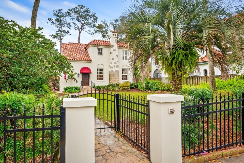 Grand walkway gate to St Augustine’s most treasured estate. Casa Mirasol.