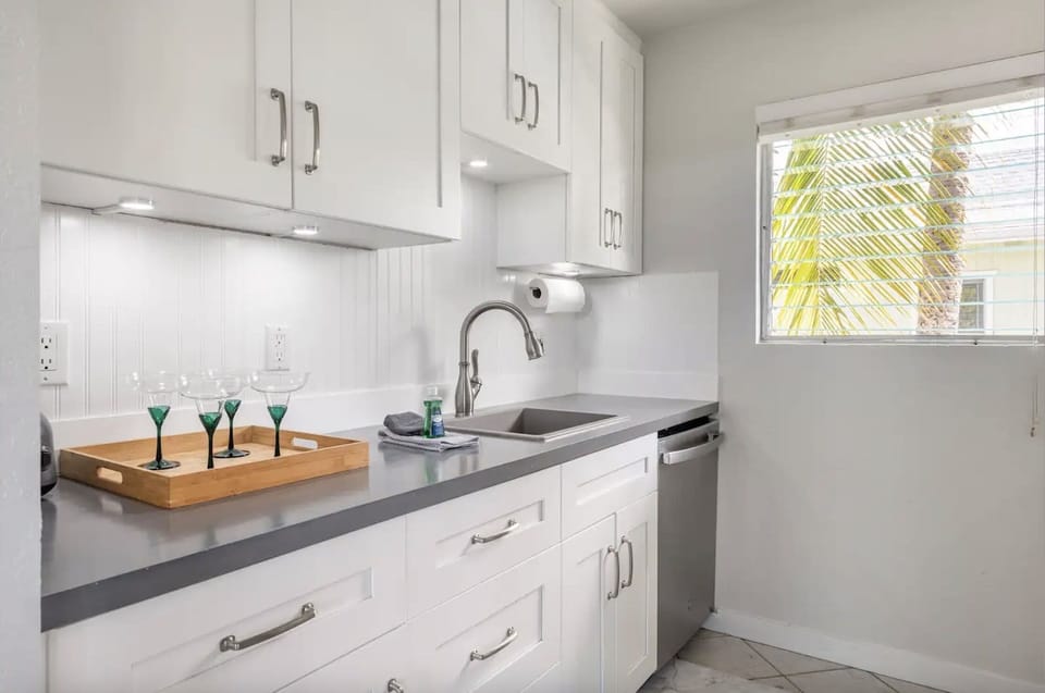 Newly renovated (December 2022) kitchen includes a full size dishwasher.
