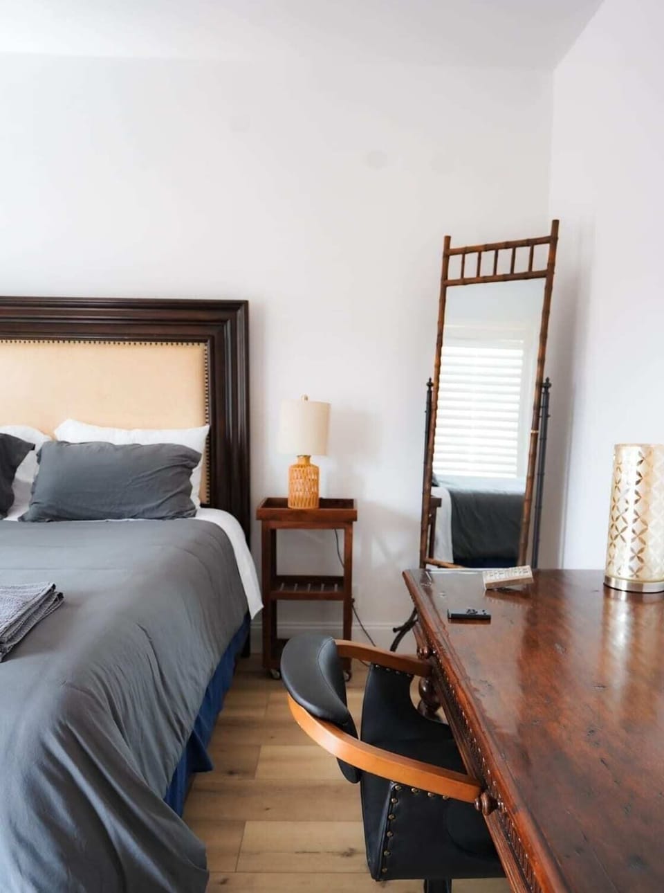 Dedicated workspace ideal for remote work or business travel