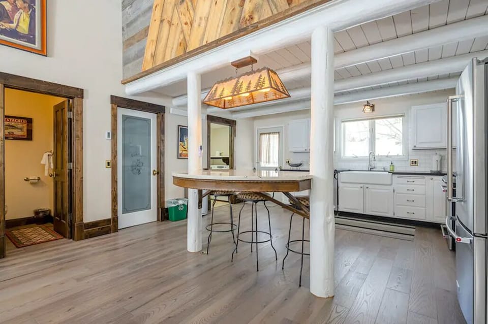 Custom made dining nook.