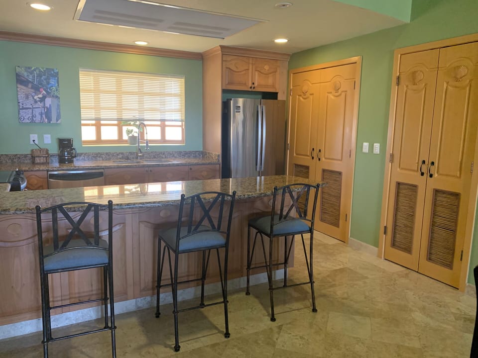 Fully equipped kitchen should you want to cook, bake or even grill on the terace