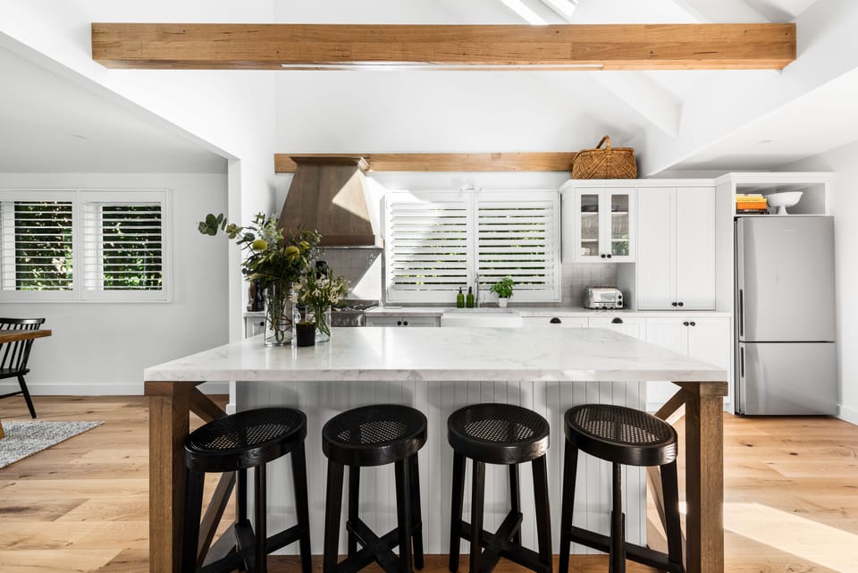 Well appointed contemporary farmhouse kitchen.  