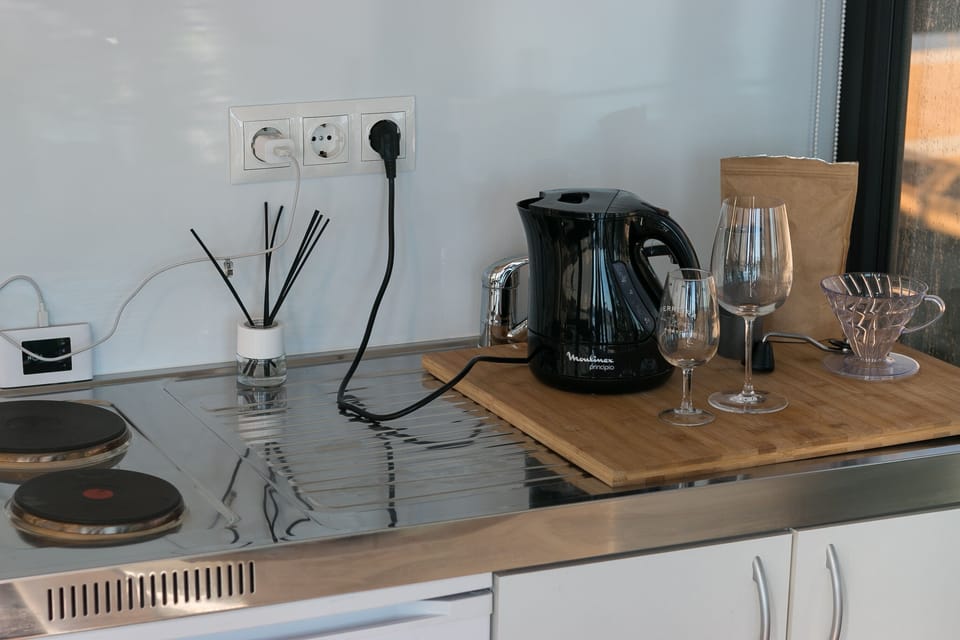The kitchen is fully equipped