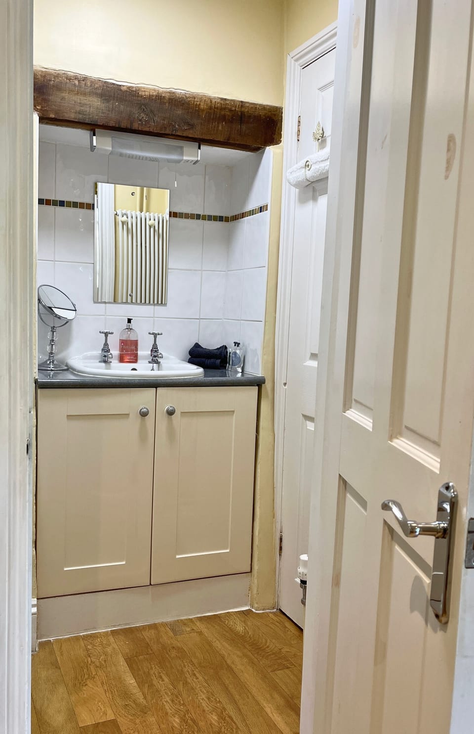 Full bathroom with toilet and shower