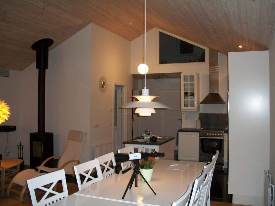 The dining area