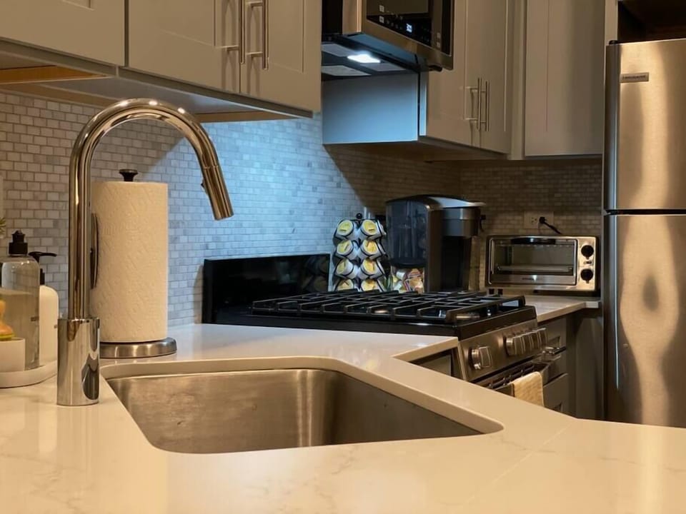 All suites have fully stocked kitchens, complete with Kuerig coffee stations. 