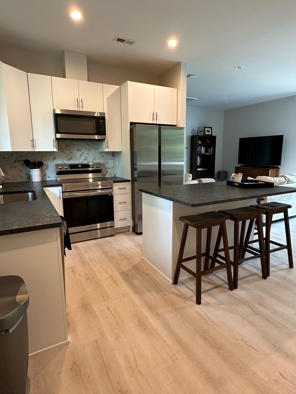 kitchen with island