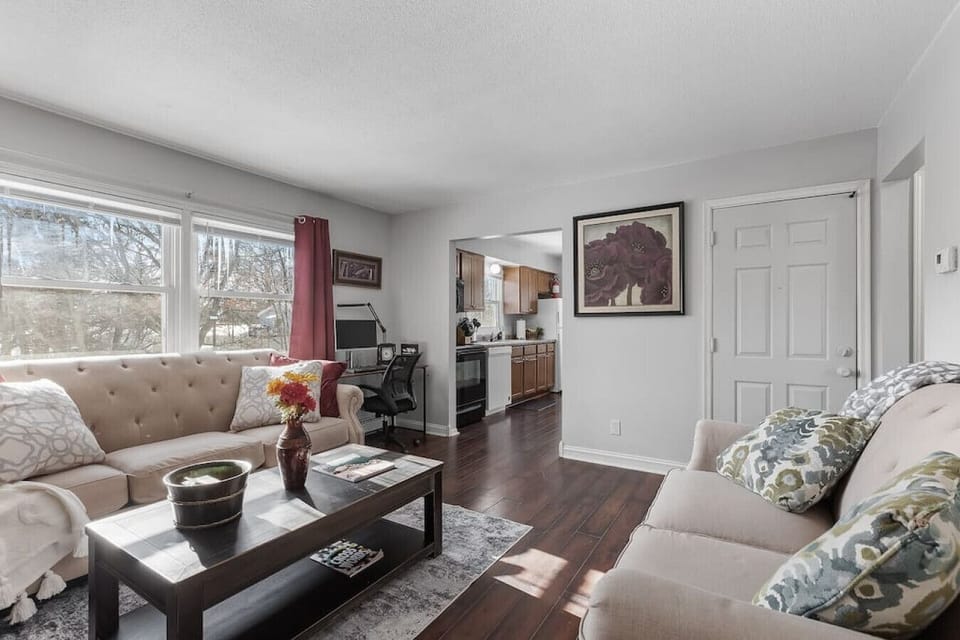 Living Room View 2 - inviting space as you walk into the apartment