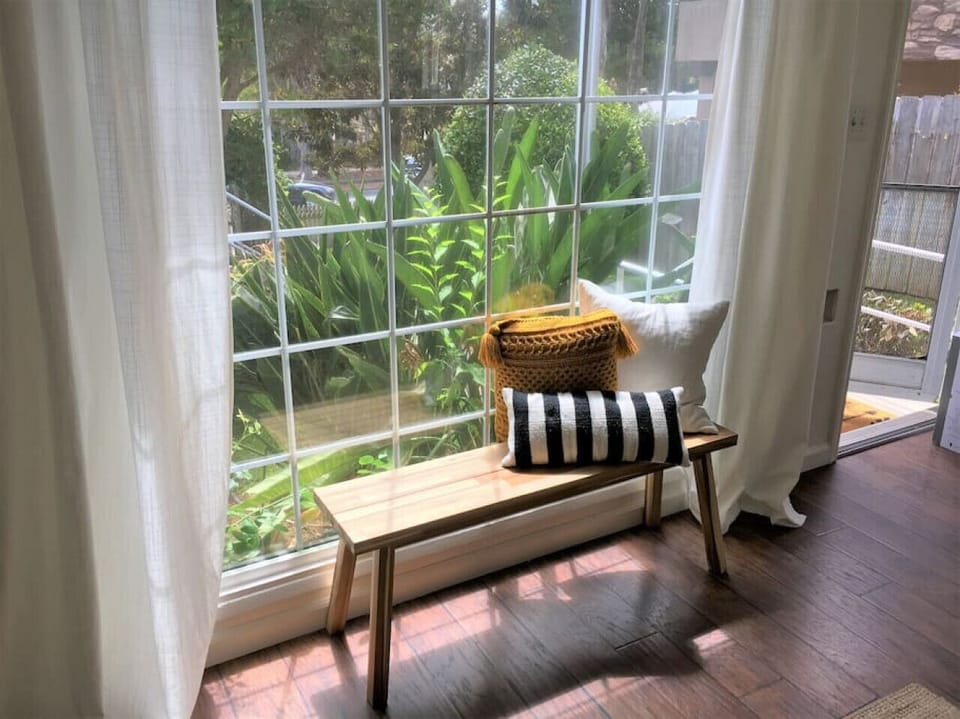 Big picture window in the living room.