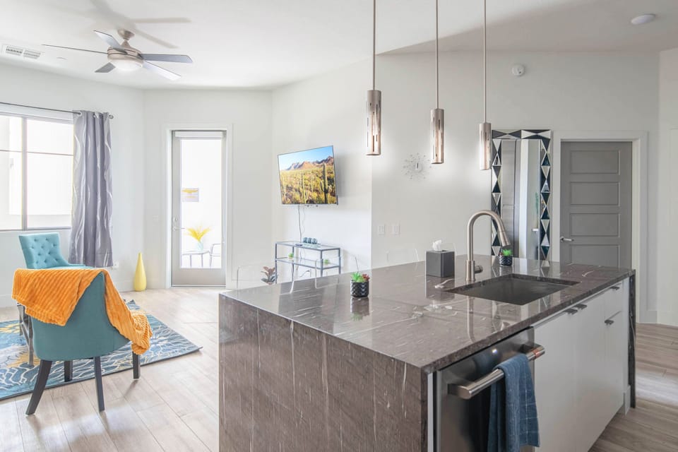 A chef's dream kitchen: modern and functional.