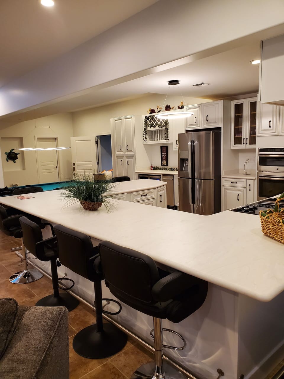 down stairs kitchen