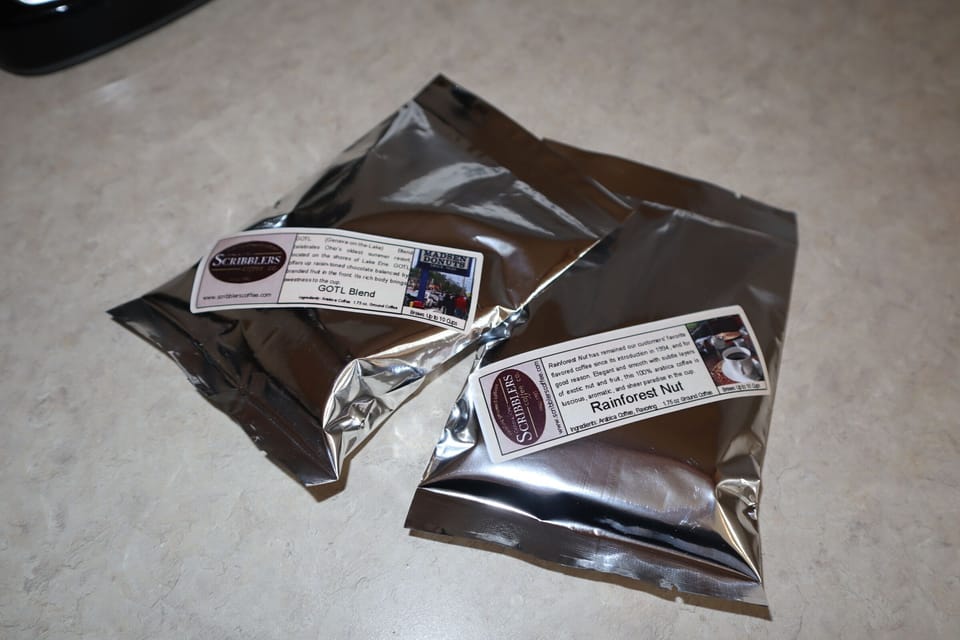 Scribblers & Harbor Perk Coffee 