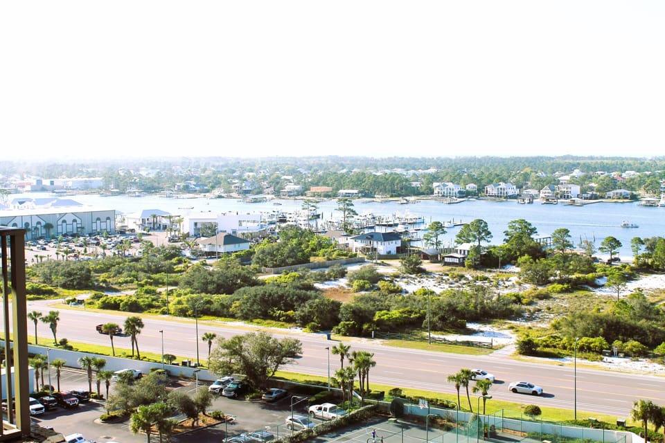 Enjoy the amazing views of the marinas. 