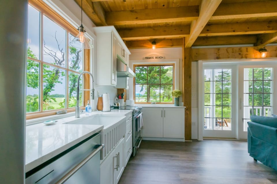 Stunning views from the kitchen!