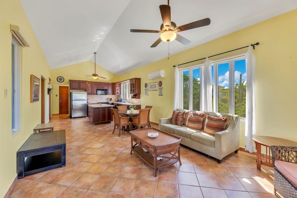 Upstairs living
