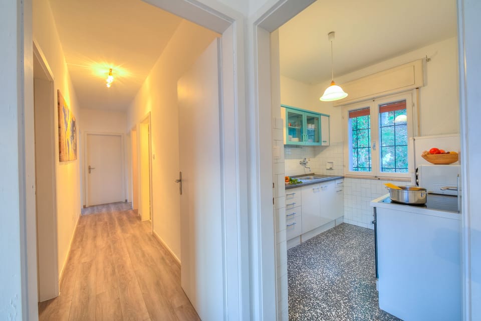 Kitchen and sleeping area