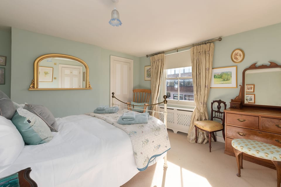 Turquoise Bedroom with ensuite shower room on the 2nd floor