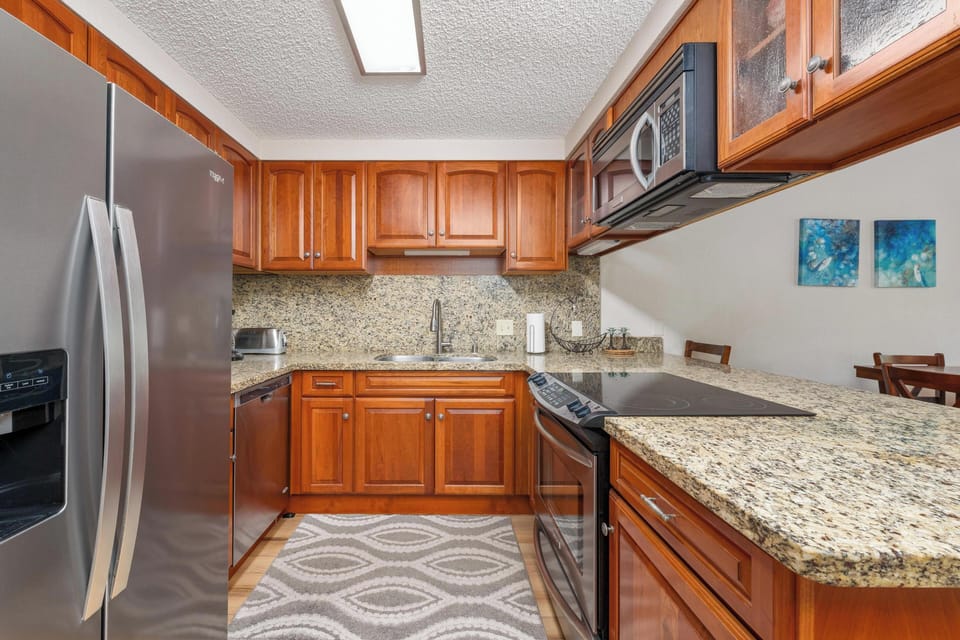 Fully equipped kitchen with all the essentials for cooking