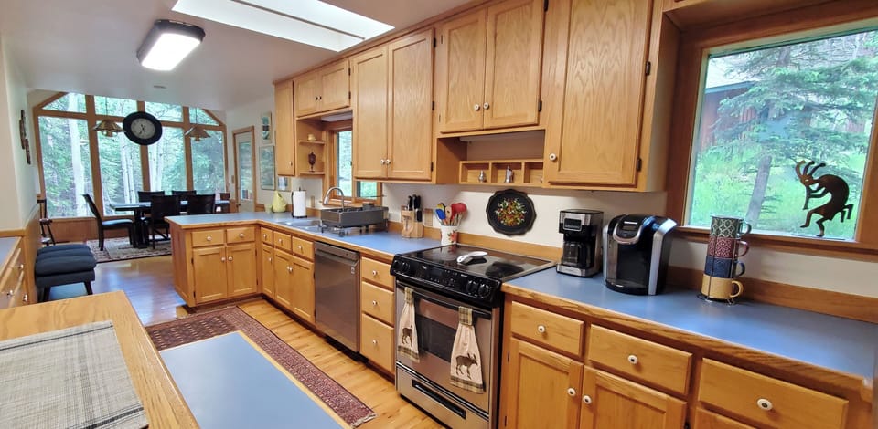Fully stocked kitchen