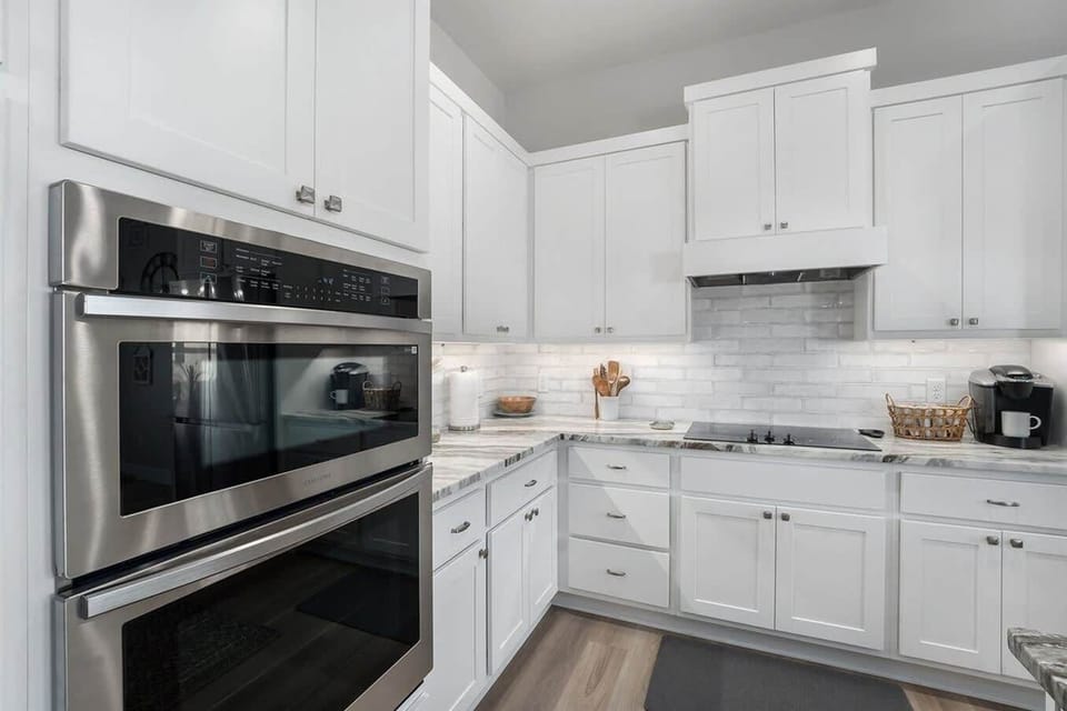 Well-equipped kitchen.