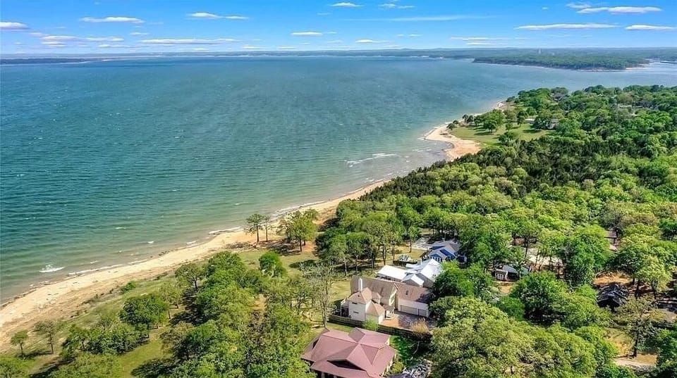 View of private beach
