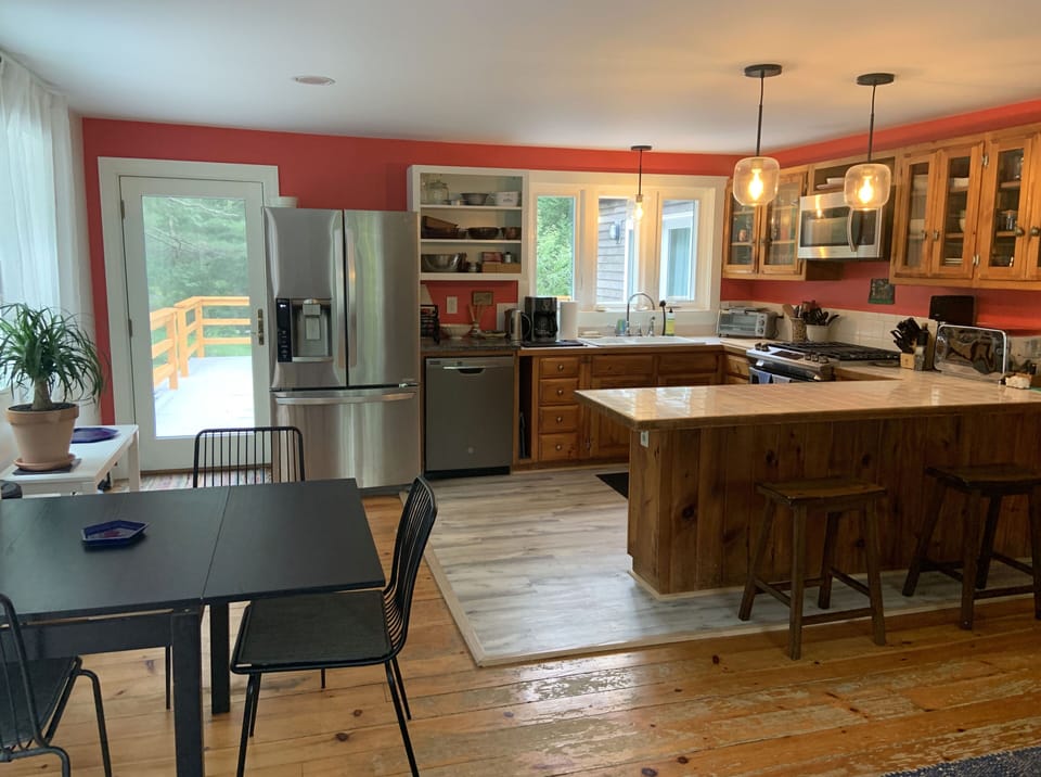 Dining area and kitchen