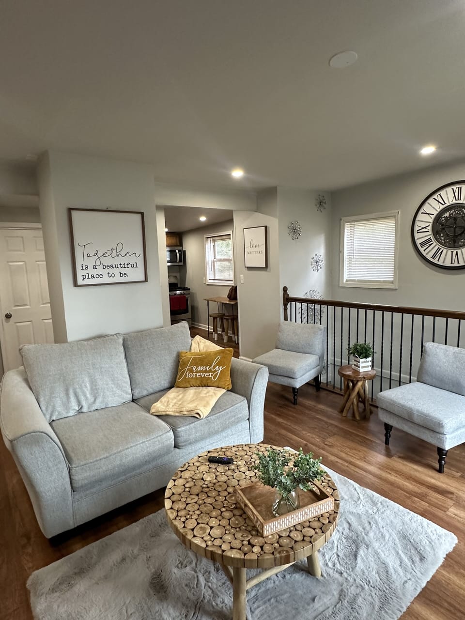 Upper living area