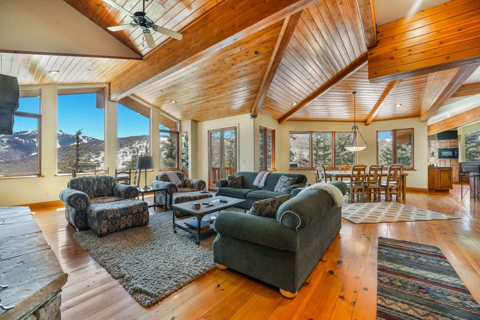 Living room and dining room on main level