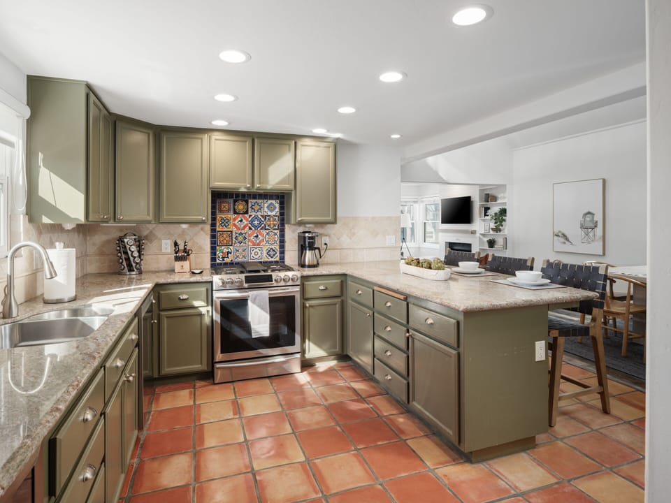 Fully equipped kitchen providing everything you need for your stay.