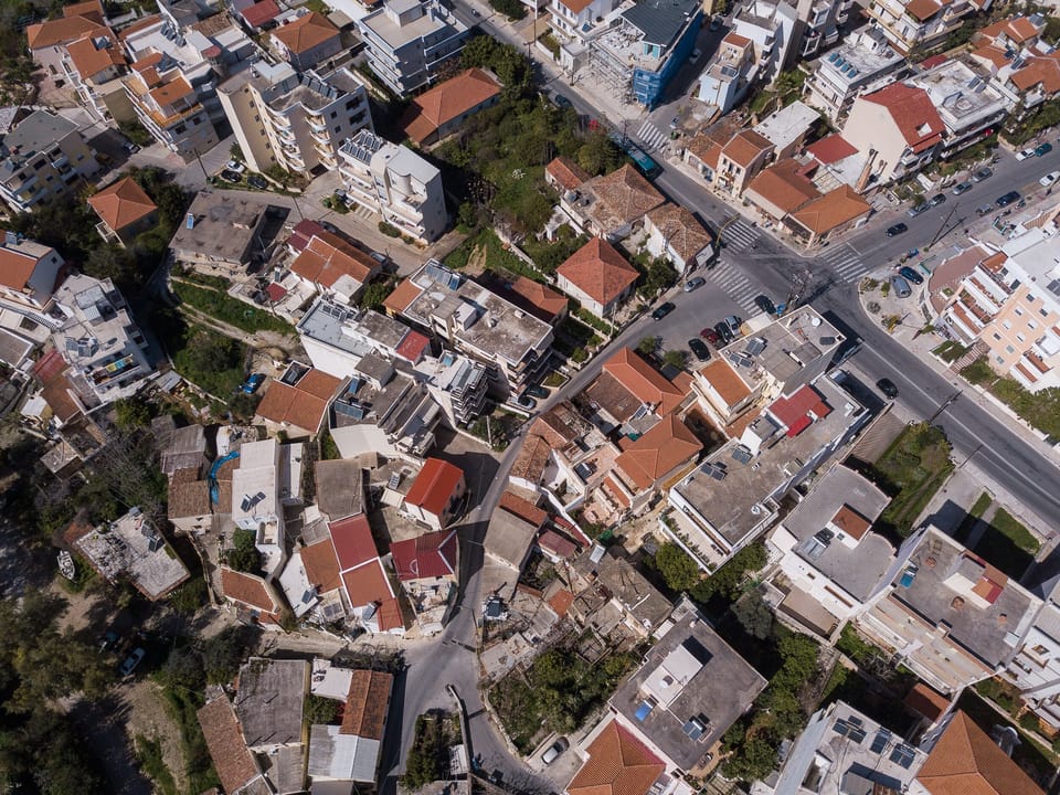 The neighbourhood from above