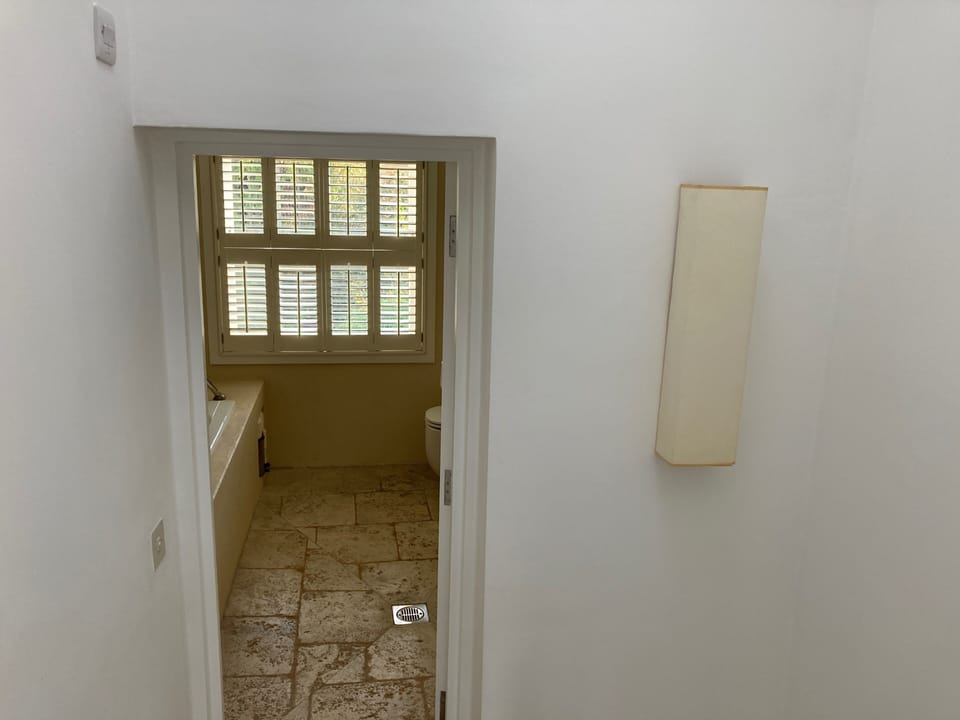Entrance to bathroom on the first floor