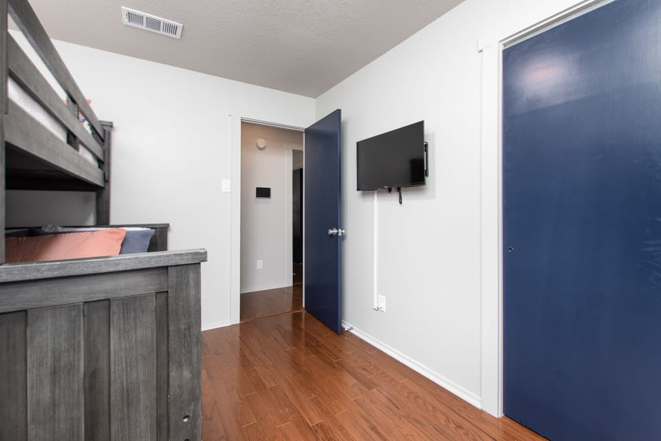 Bunk room with smart TV